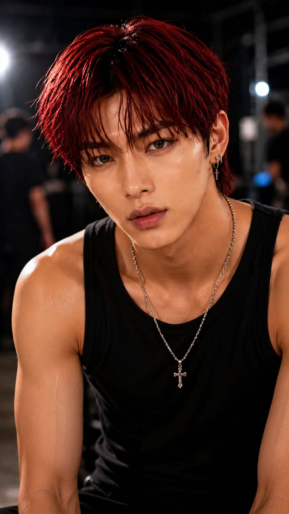 Noah with red hair